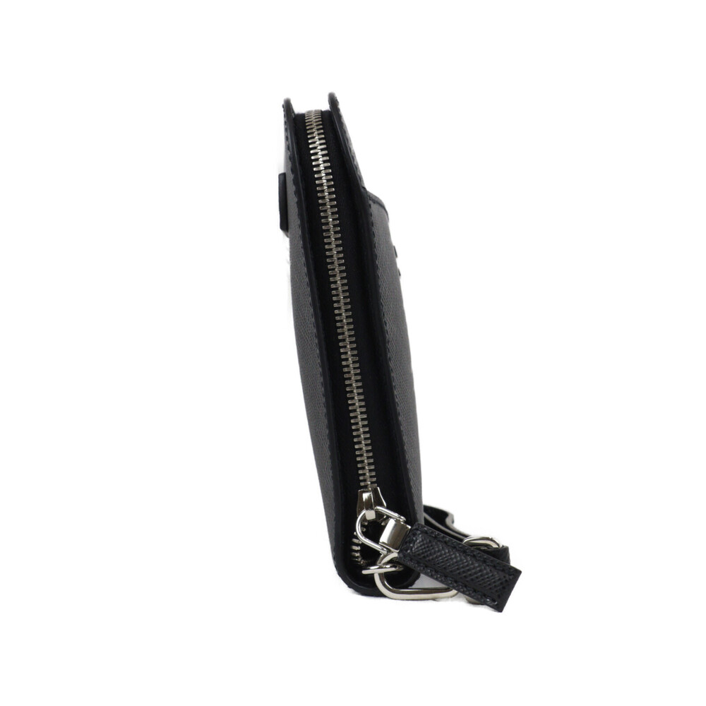 PRADA Clutch Bag Black Leather - Picture 3 of 7